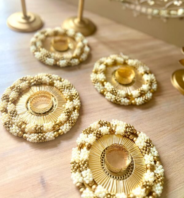 Elegant Pearl Tealight Holder - Image 5