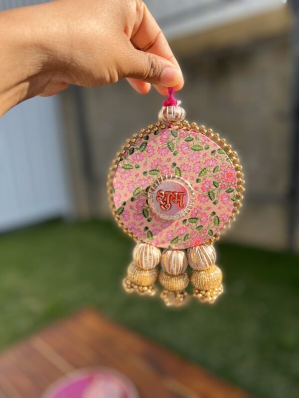 Pichwai Beadwork Shubh Labh - Image 2