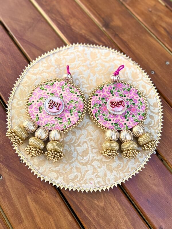 Pichwai Beadwork Shubh Labh