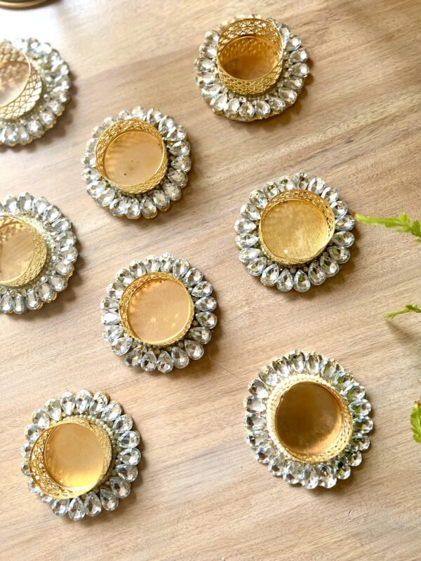 Glamorous Small Rhinestone Tealight Holder